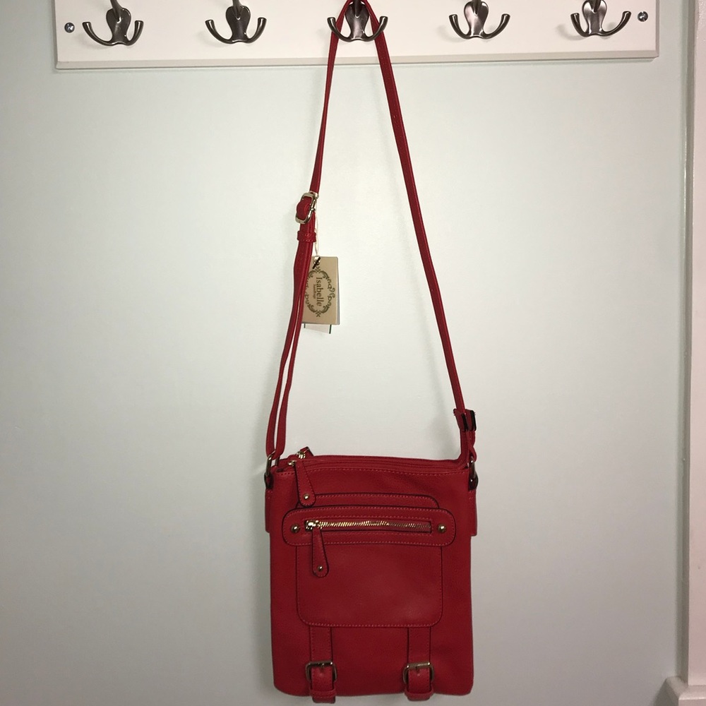 Red Vegan Isabelle Crossbody